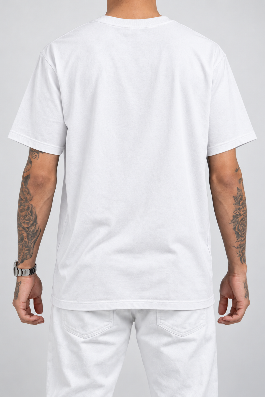 Costas lisas — Camiseta Angels in The Galaxy Pano Novo Branco (Frente)
