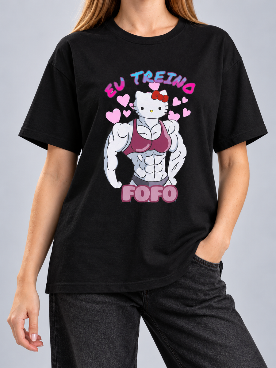 Camiseta Hello Kitty Maromba (Várias Cores) — estúdio sem rosto | Unissex, caimento solto, sem rosto