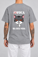 Cor: Cinza | Costas | Camiseta Foca Na Sua Vida (Verso)