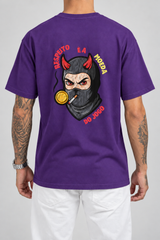 Cor: Roxo | Costas | Camiseta Respeito É A Moeda Do Jogo (Verso)