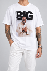 Cor: Branco | Frente | Camiseta Unissex The Notorious Big (Péricles)