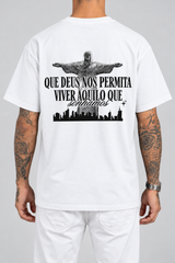 Cor: Branco | Costas | Camiseta Que Deus Permita Viver Aquilo Que Sonhamos (Verso)