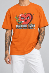 Cor: Laranja | Frente | Camiseta M e S Nunca sai de Moda (Frente)