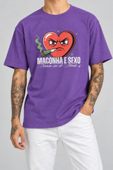 Cor: Roxo | Frente | Camiseta M e S Nunca sai de Moda (Frente)