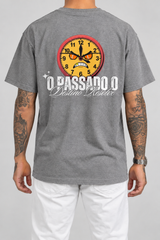 Cor: Cinza | Costas | Camiseta O Passado o Destino Resolve (Verso)