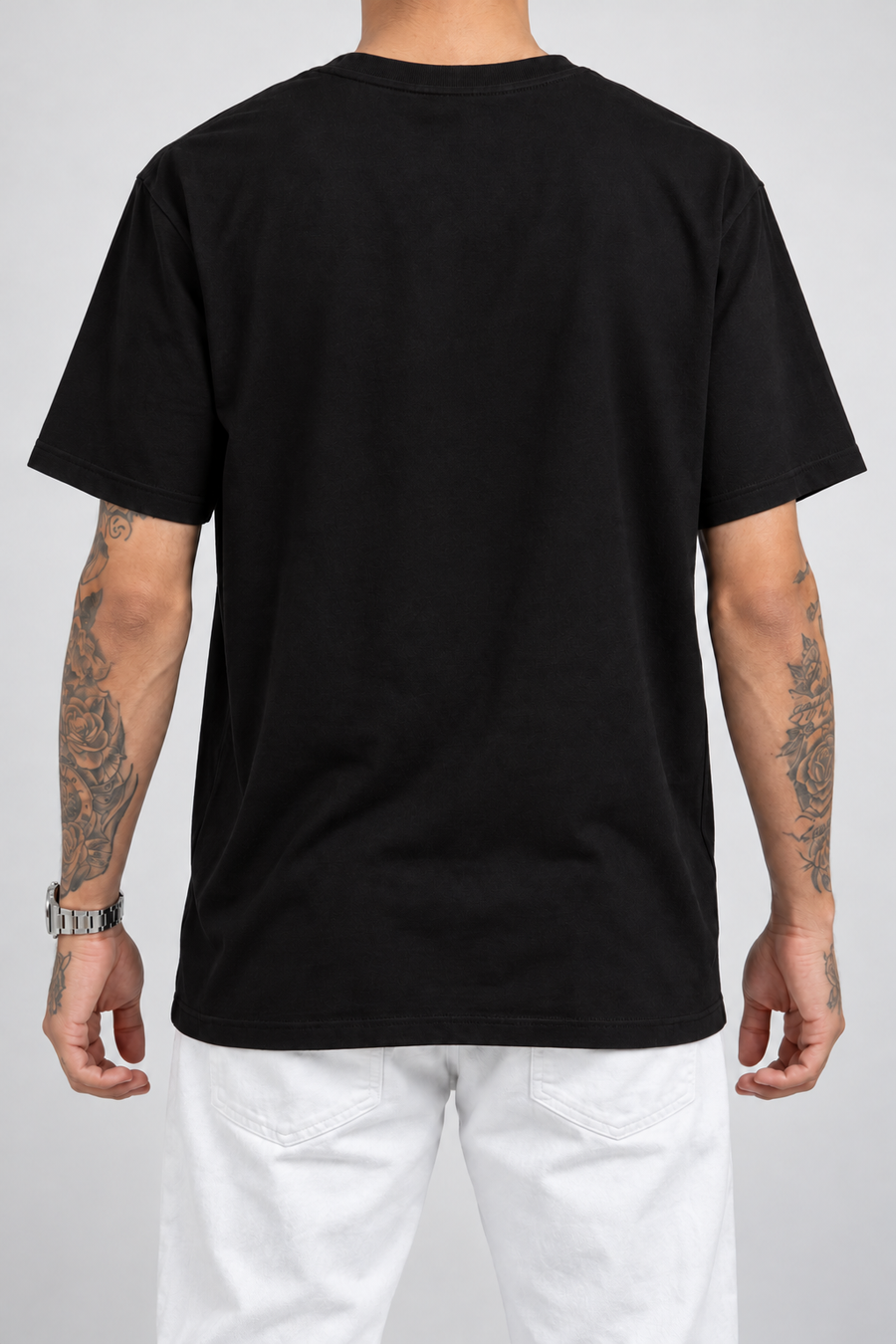 Costas lisas — Camiseta M e S Nunca sai de Moda (Frente)
