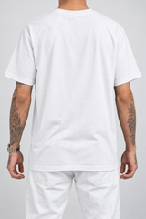 Costas lisas — Camiseta Só o Impossível me Interessa Pano Novo Branco (Frente)