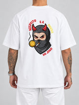 Cor: Branco | Costas | Oversized — Camiseta Respeito É A Moeda Do Jogo (Verso)