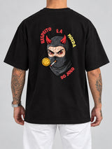 Cor: Preto | Costas | Oversized — Camiseta Respeito É A Moeda Do Jogo (Verso)